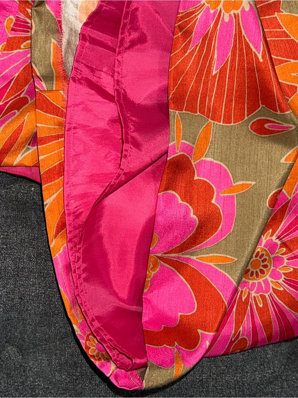 Jessica Howard Pink & Orange Floral Shift Dress size 6P - Picture 7 of 10